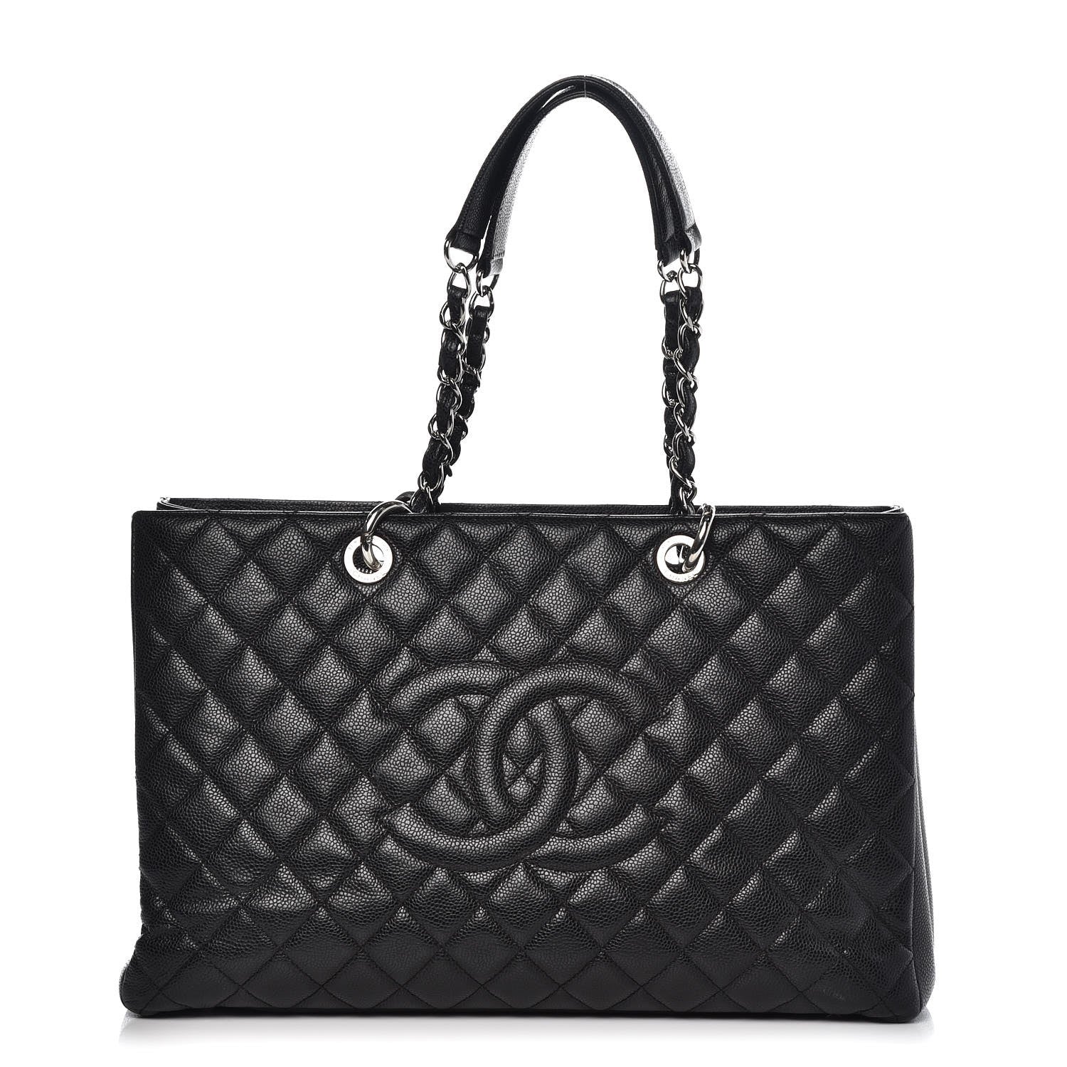 Chanel Caviar Quilted XL Grand Shopping Tote GST Black 1 of 20