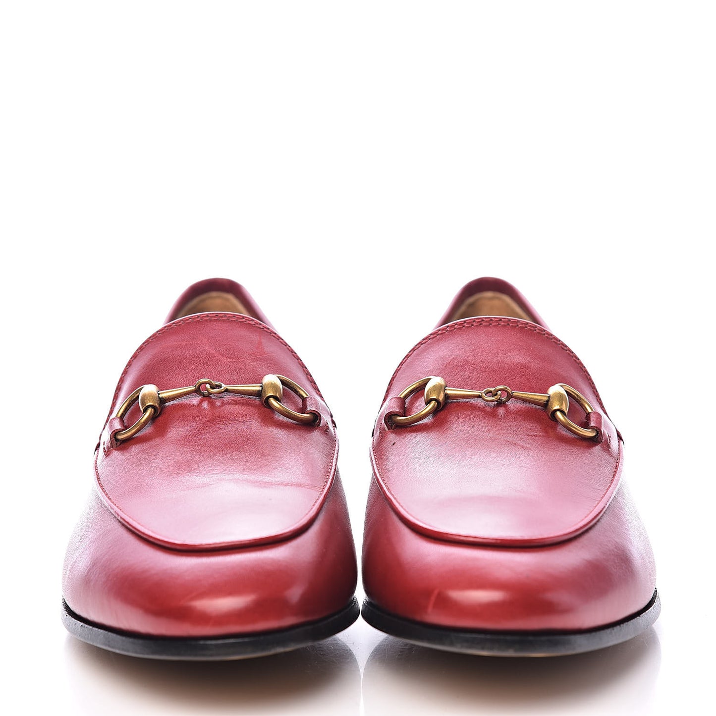 Calfskin Womens Jordaan Loafers 37.5 Hibiscus Red