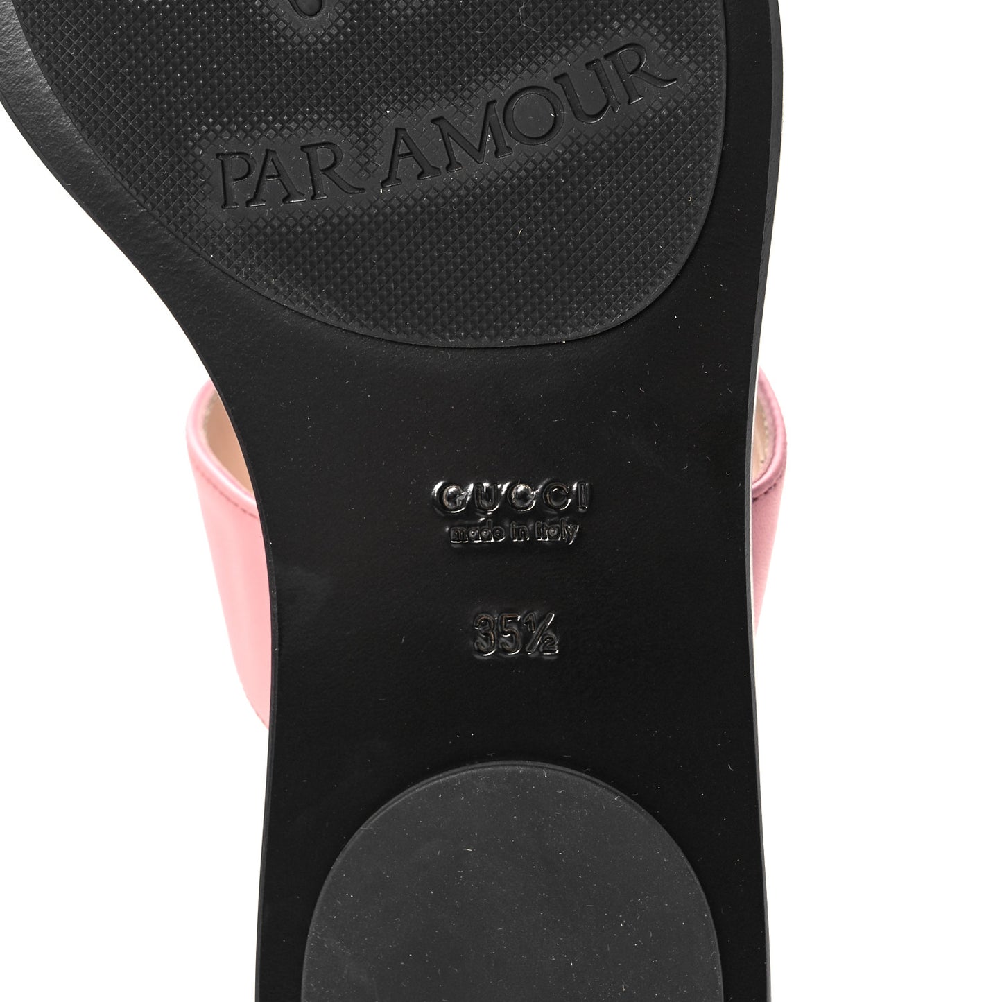 Calfskin GG Marmont Thong Sandals 35.5 Wild Rose