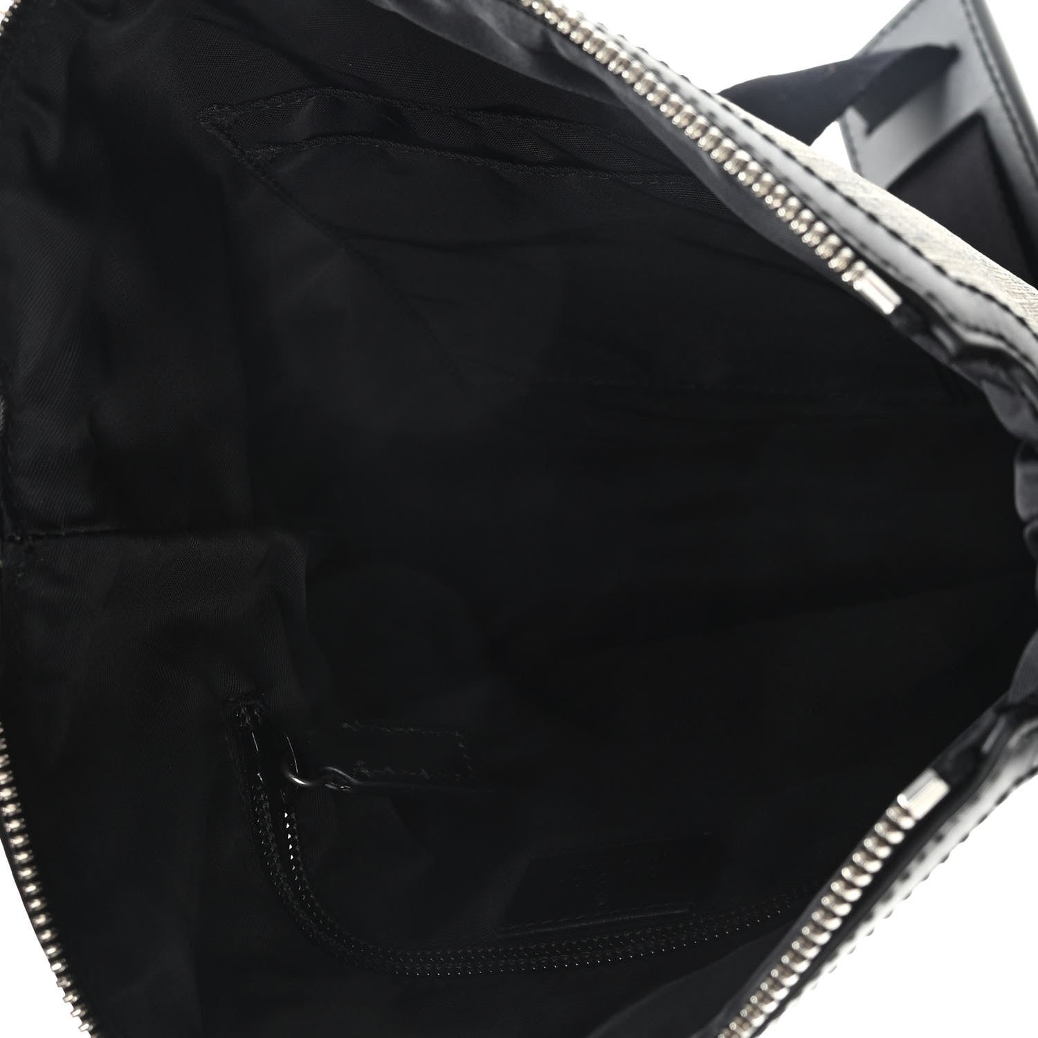 Gucci GG Supreme Monogram Web Messenger Bag Black 4 of 9