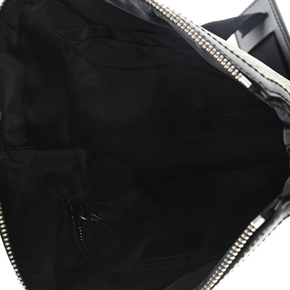 Gucci GG Supreme Monogram Web Messenger Bag Black 4 of 9