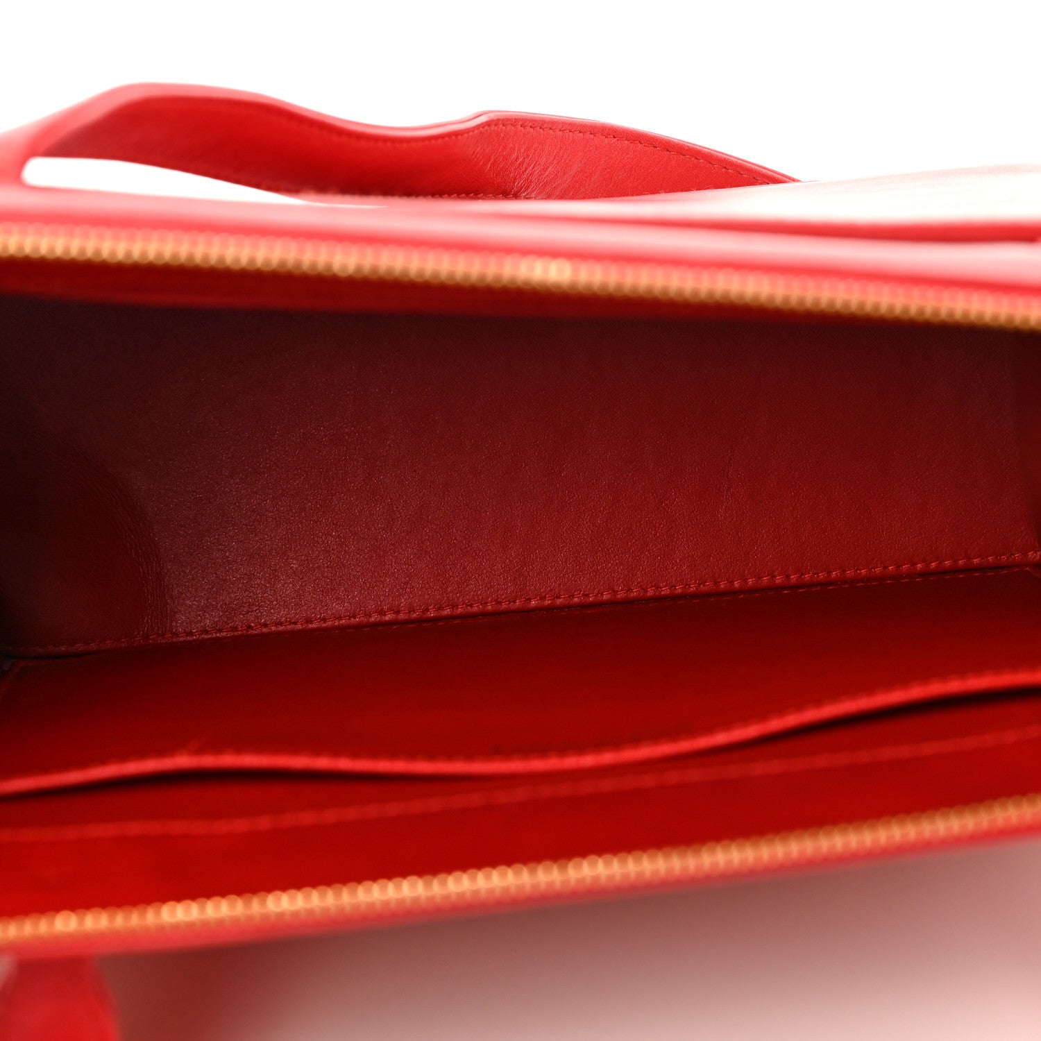 Chanel Calfskin Logo Shoulder Bag Red 5 of 9