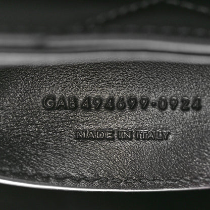 Saint Laurent Calfskin Y Quilted Monogram Small Loulou Chain Satchel Black 7 of 10