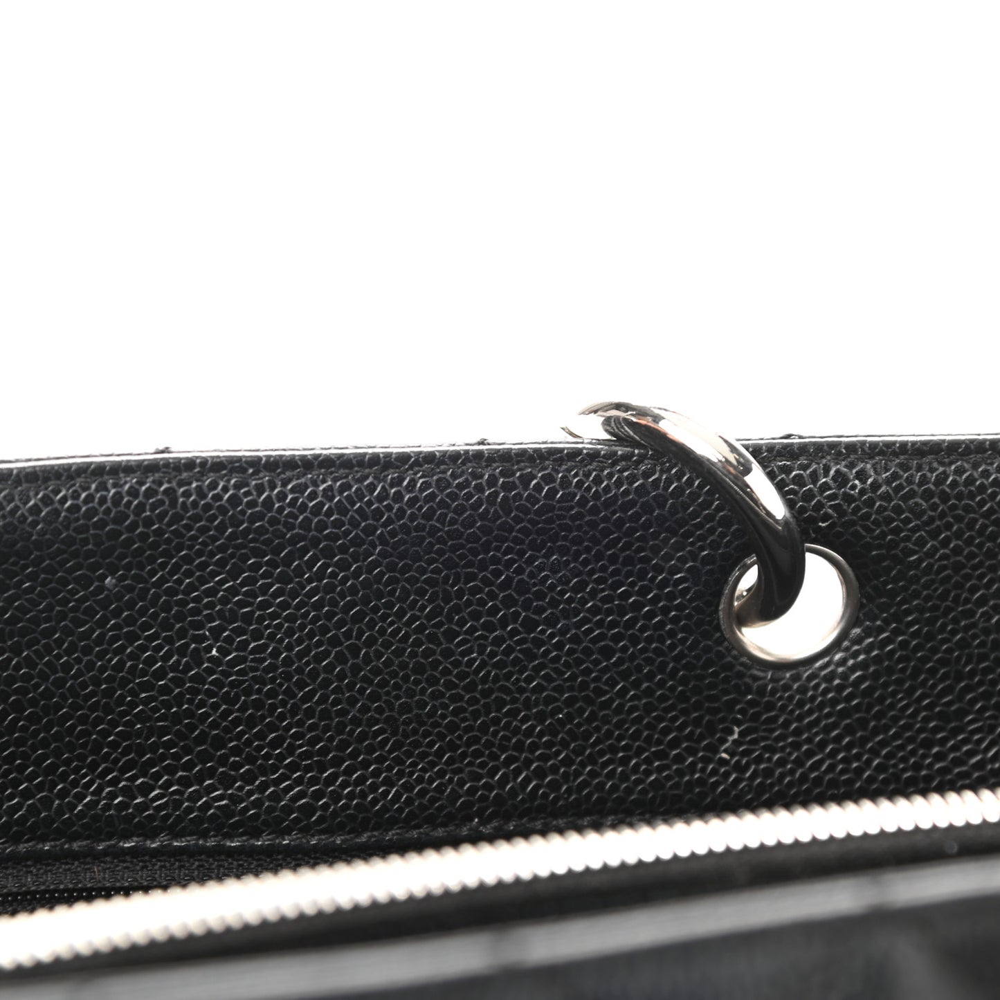 Caviar Quilted Grand Shopping Tote GST Black