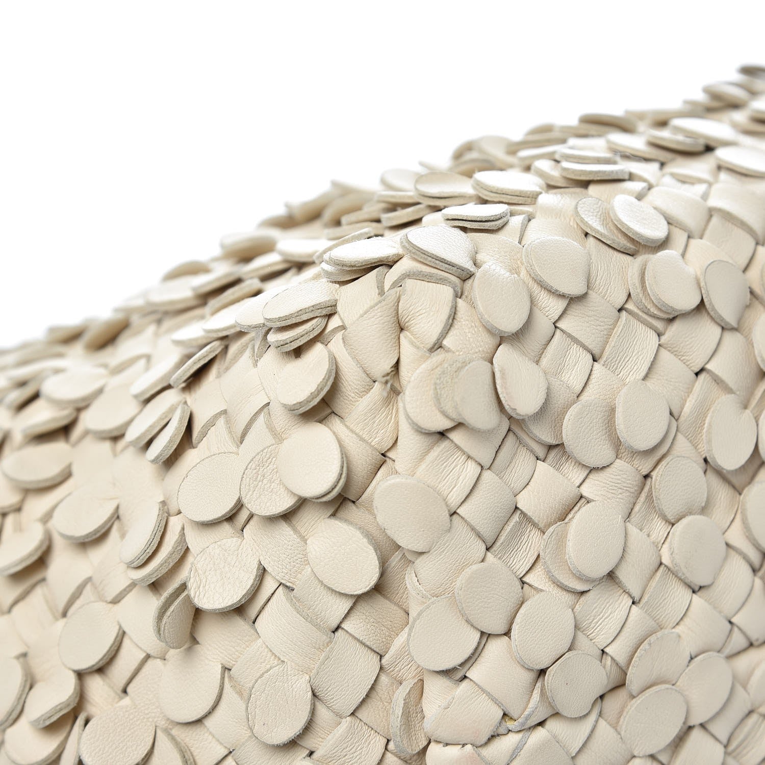 Bottega Veneta Nappa Intrecciato Medium Paillettes Cabat Cream 9 of 10
