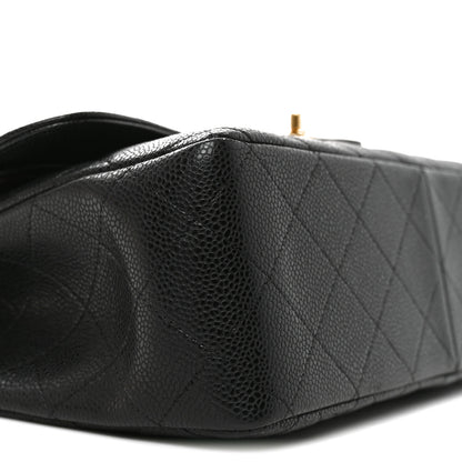 Chanel Caviar Quilted Jumbo Double Flap Black 9 of 10