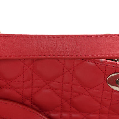 Christian Dior Lambskin Cannage Large Dior Soft Shopping Tote Fuchsia 12 of 14