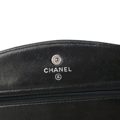 Chanel Caviar Timeless CC Wallet On Chain WOC Black 6 of 12