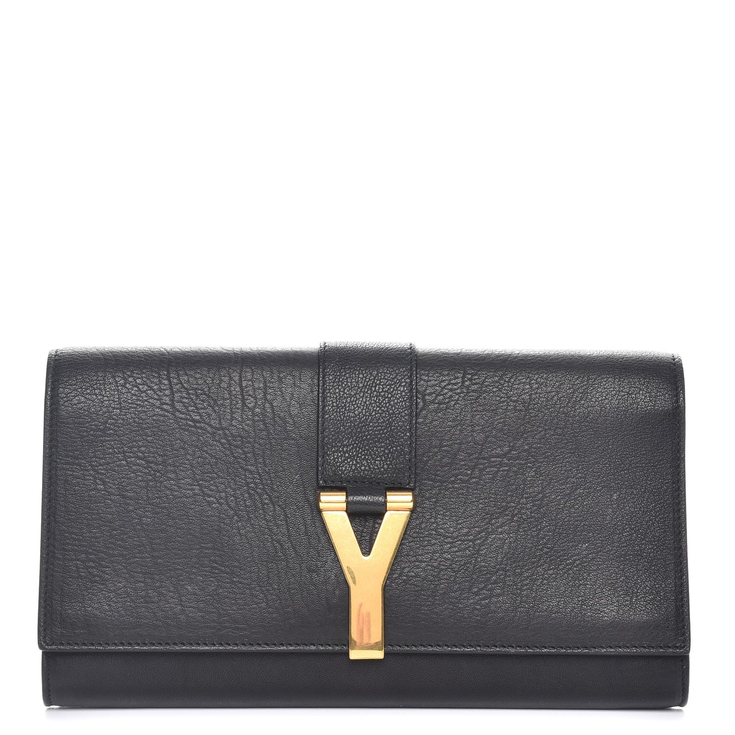 Sheepskin Classic Y Ligne Clutch Black