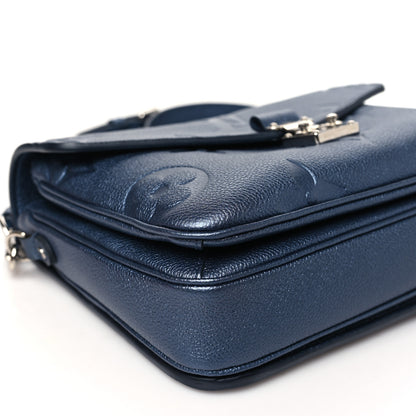 Louis Vuitton Metallic Empreinte Monogram Giant Pochette Metis Navy Nacre 8 of 10