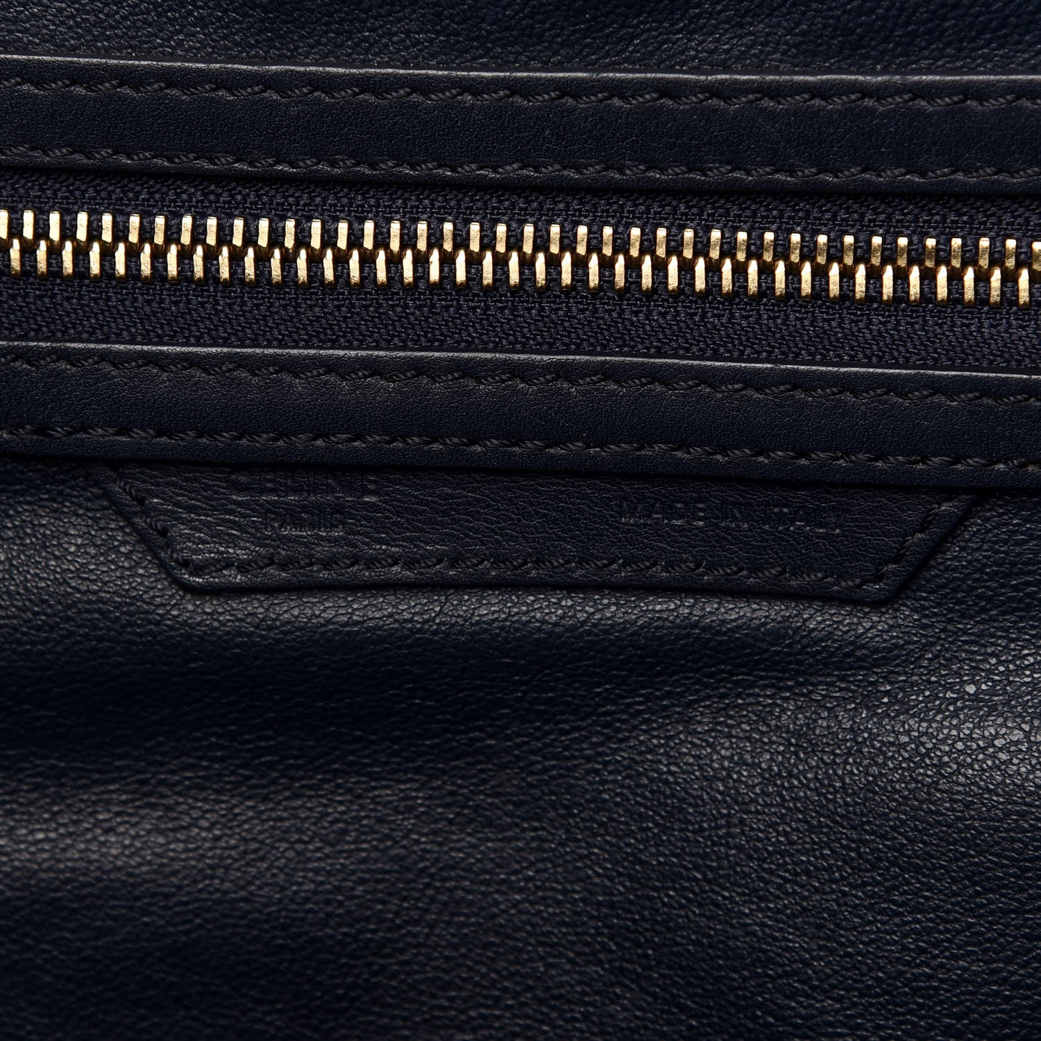 Celine Smooth Calfskin Mini Luggage Midnight 6 of 10