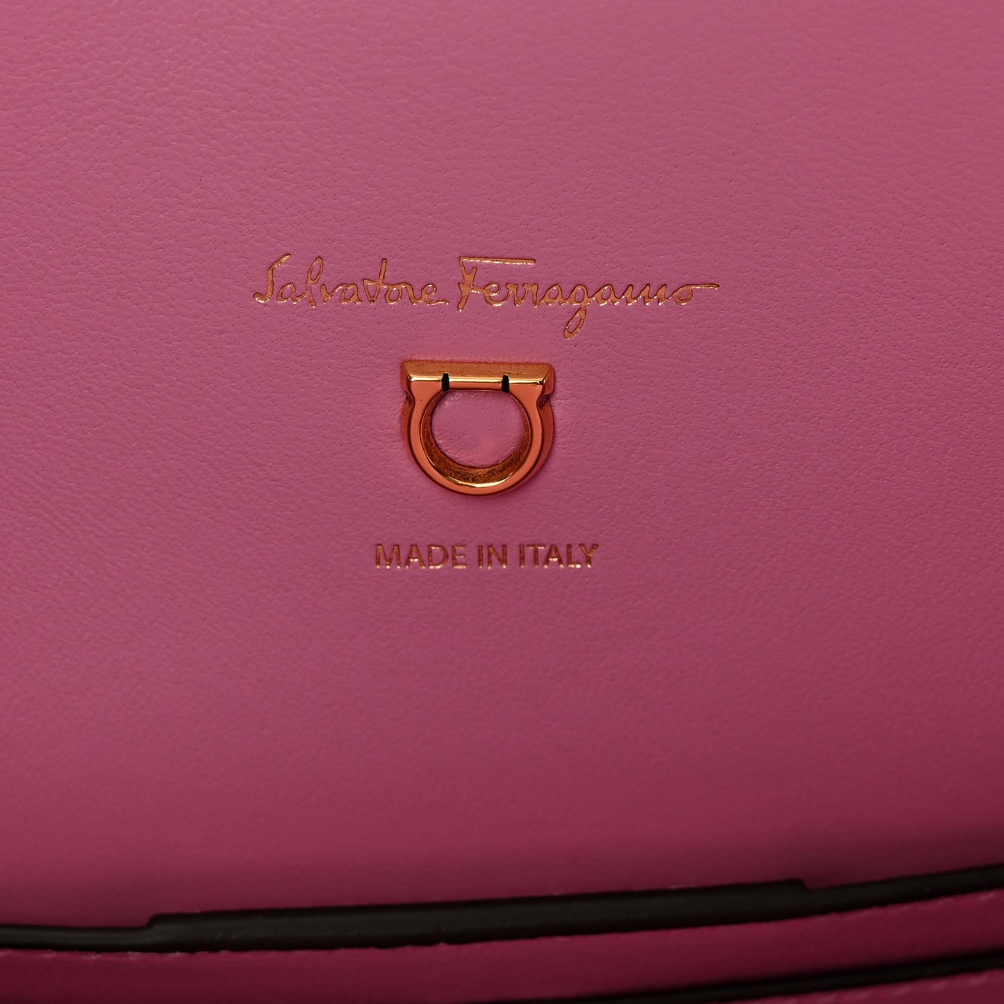 Hammered Calfskin Medium The Studio Box Bag Flamingo