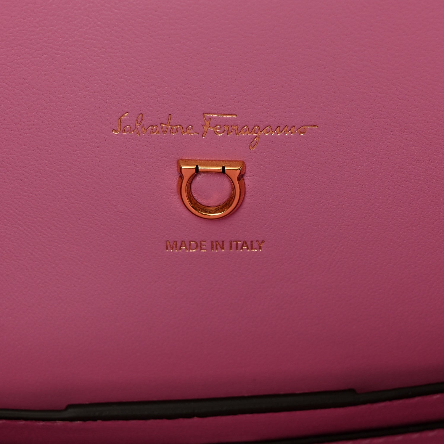 Salvatore Ferragamo Hammered Calfskin Medium The Studio Box Bag Flamingo 7 of 11