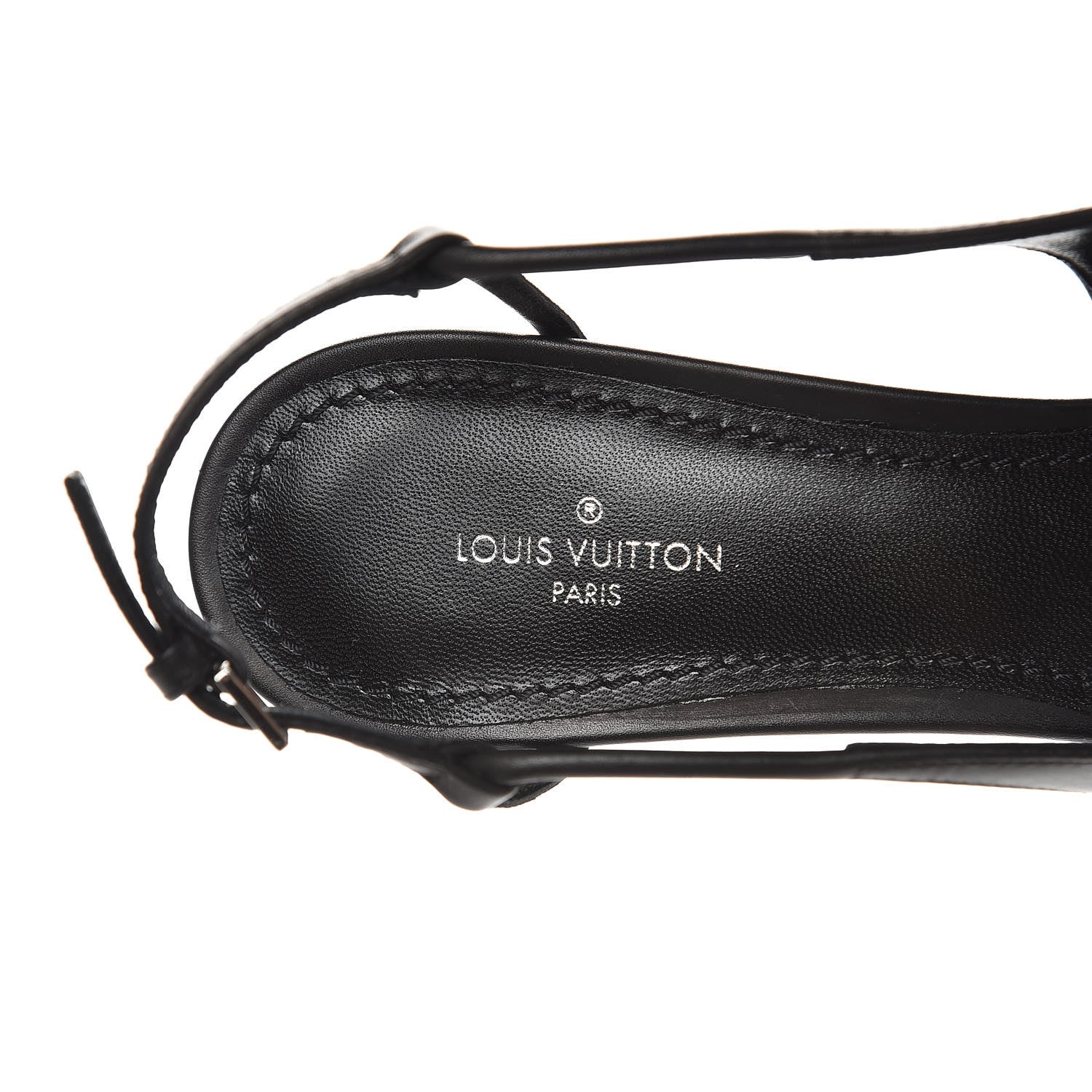 Louis Vuitton Calfskin Urban Twist Slingback Pumps 36 Black 6 of 9