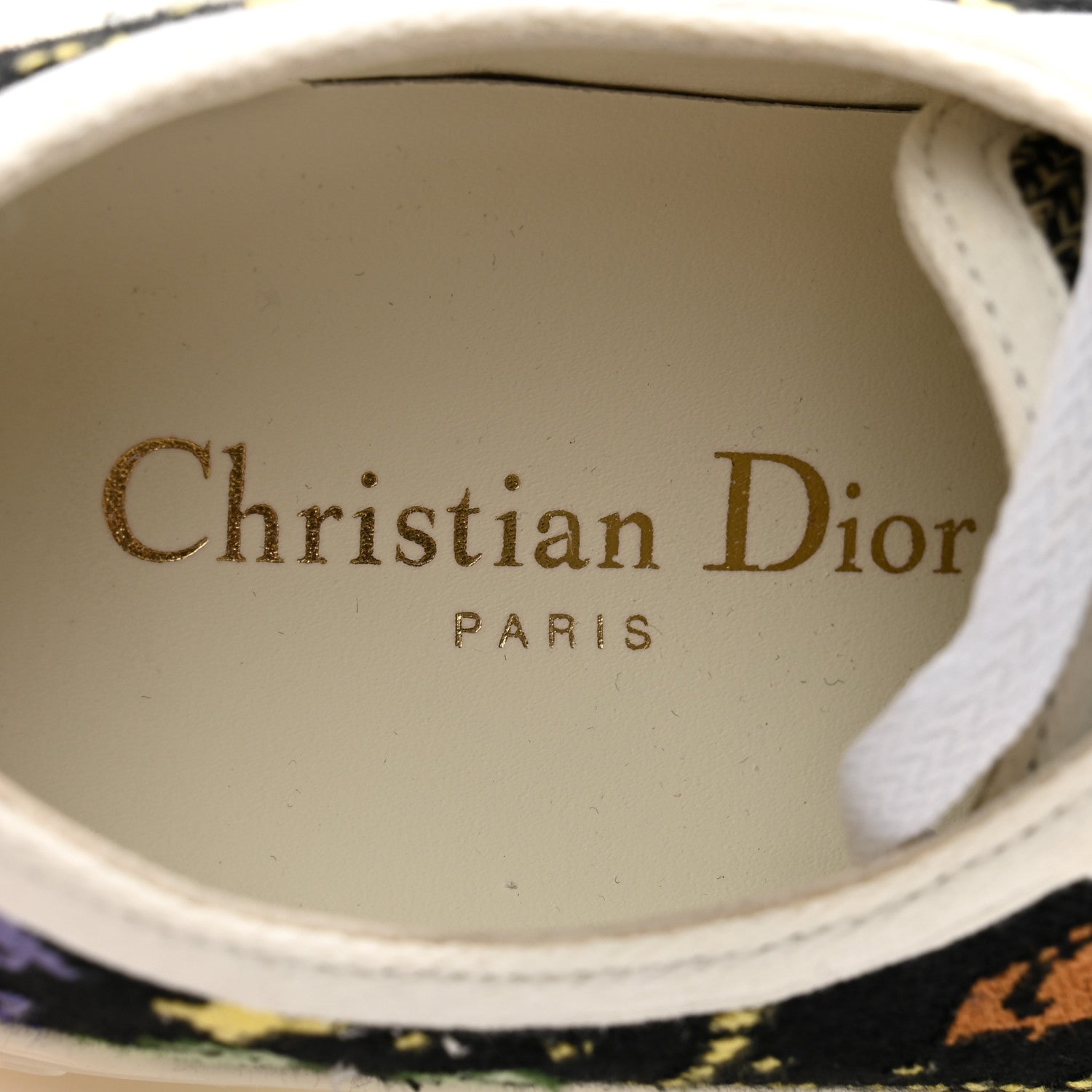 Christian Dior Canvas Zodiac Pixel Embroidered Womens Walk'N'Dior