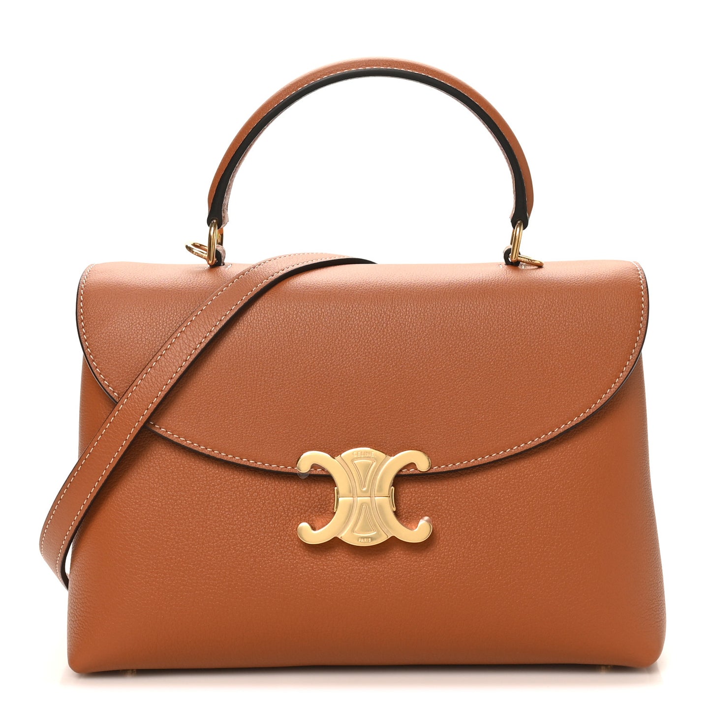 Supple Grained Calfskin Medium Nino Tan