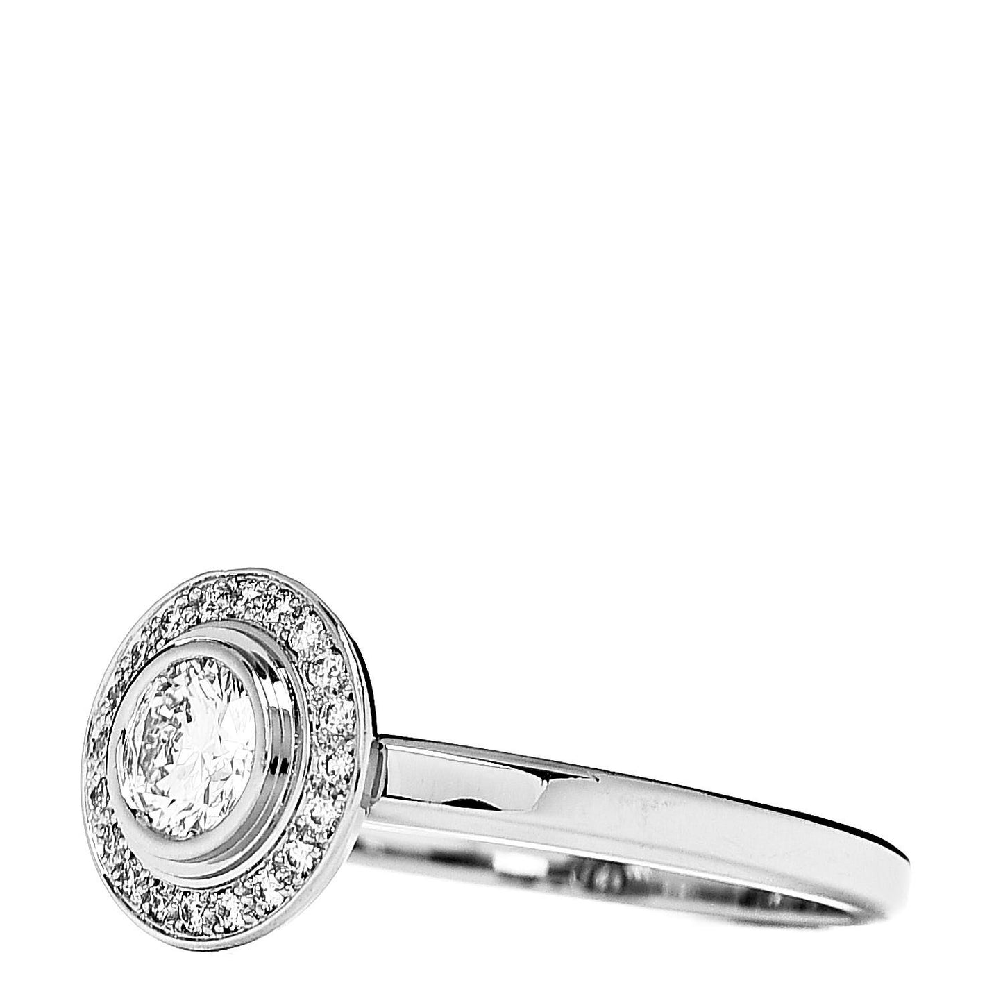 Platinum Diamond .30ct D'Amour Solitaire Engagement Ring 51 5.75