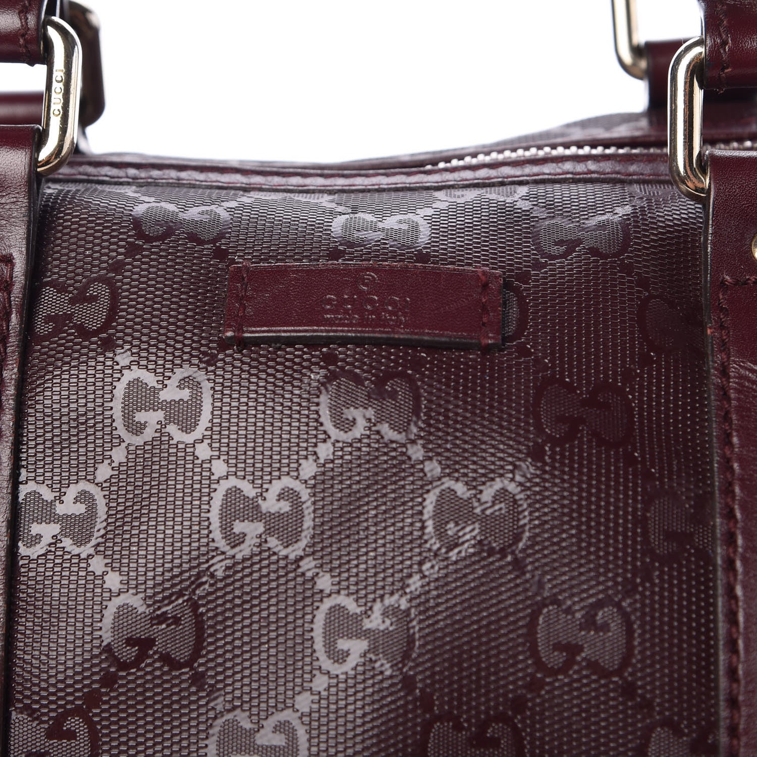 Gucci Imprime Monogram Medium Joy Boston Bordeaux 14 of 21