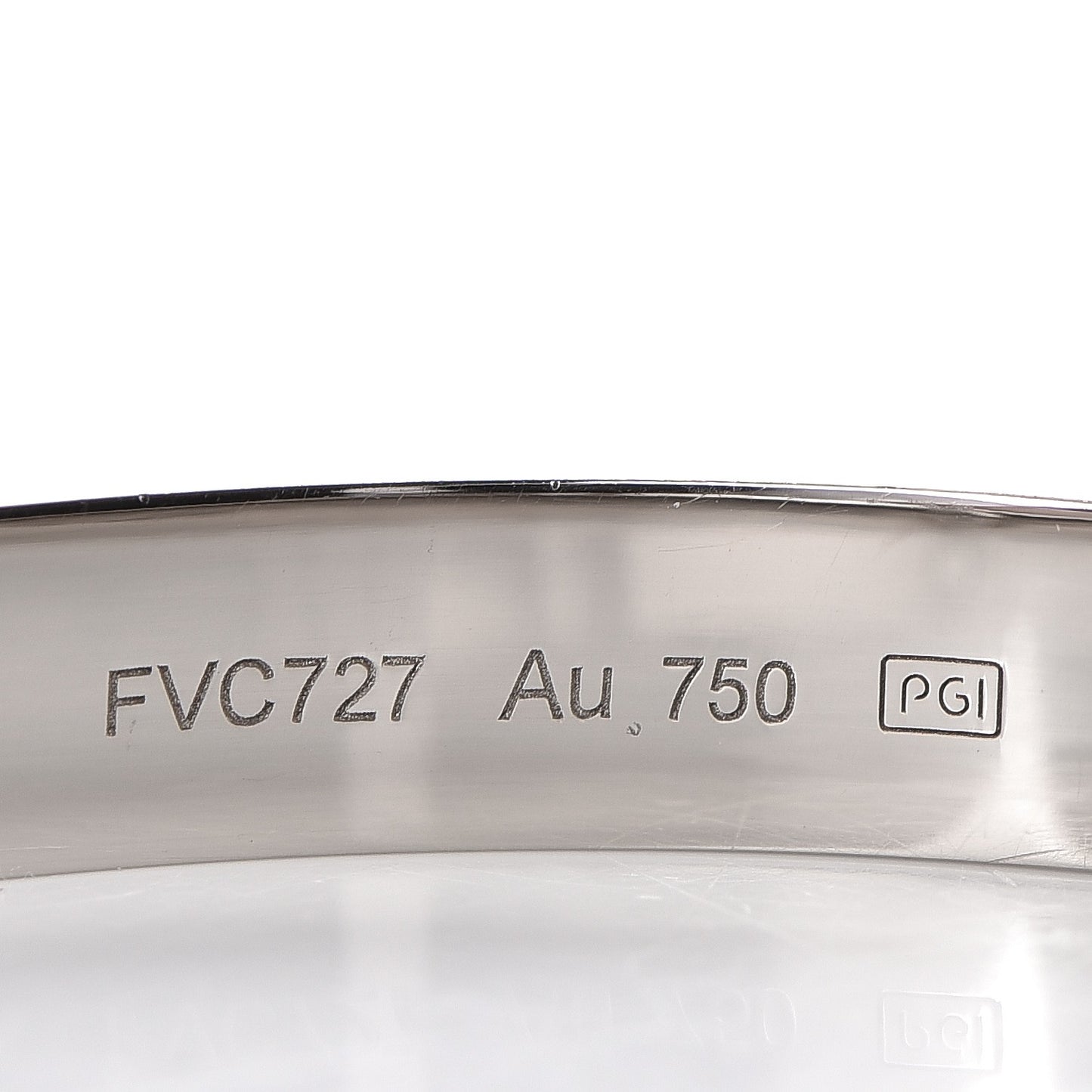 18K White Gold LOVE Bracelet 16