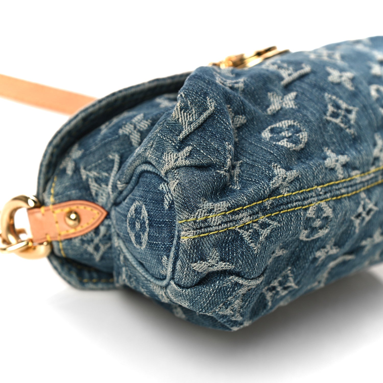 Louis Vuitton Monogram Denim Mini Pleaty Blue 8 of 10