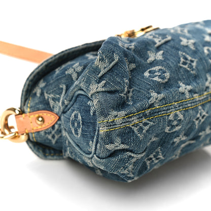 Louis Vuitton Monogram Denim Mini Pleaty Blue 8 of 10