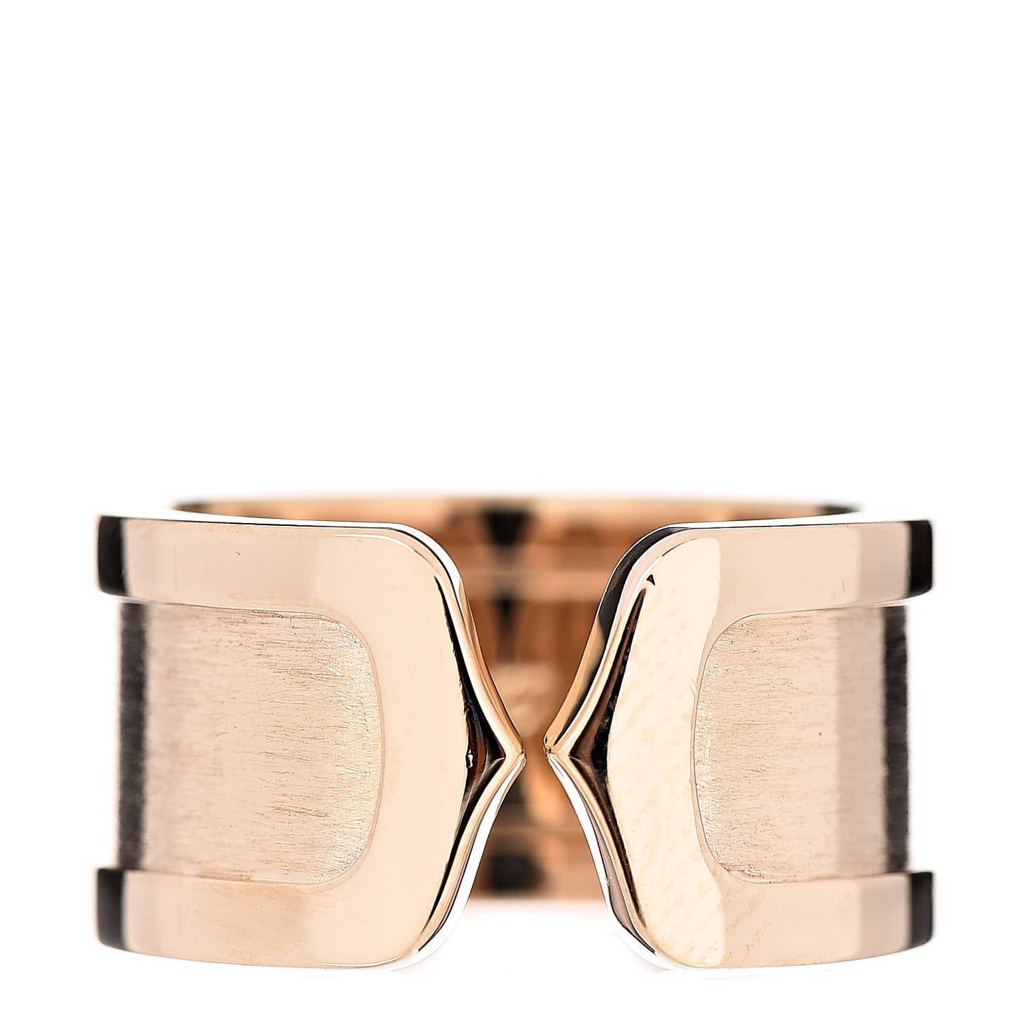 18K Yellow Gold 10mm Logo De Ring 50 5.25