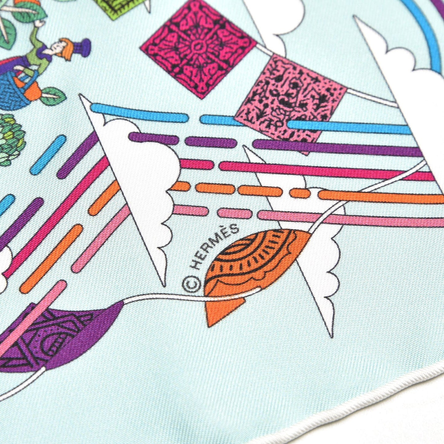 Silk La Maizeon des Carres Pocket Square Scarf