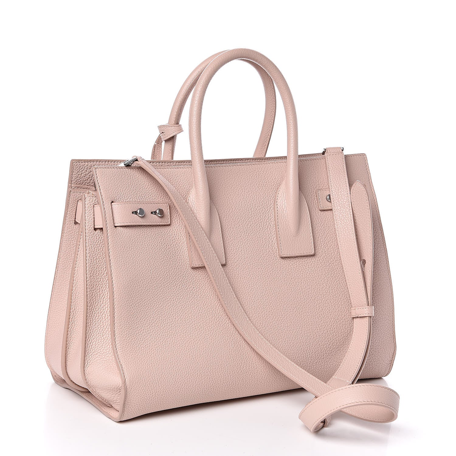 Saint Laurent Grained Calfskin Small Supple Sac De Jour Rose 3 of 15