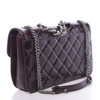 Chanel Calfskin Quilted Large Perfect Edge Flap Bordeaux 3 of 11