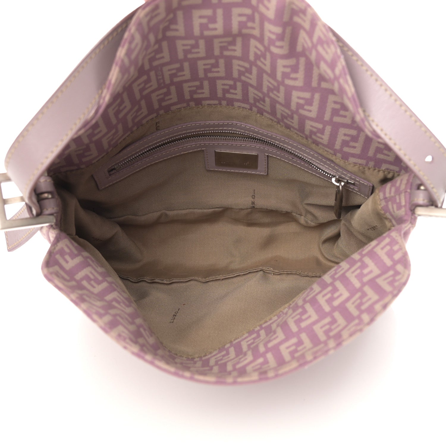 Fendi Zucchino Cuoio Baguette Lilla 5 of 14