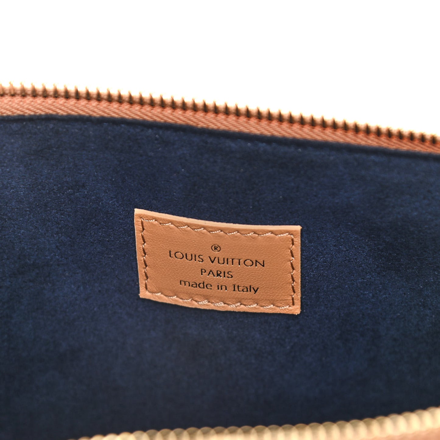 Lambskin Embossed Monogram Coussin PM Camel