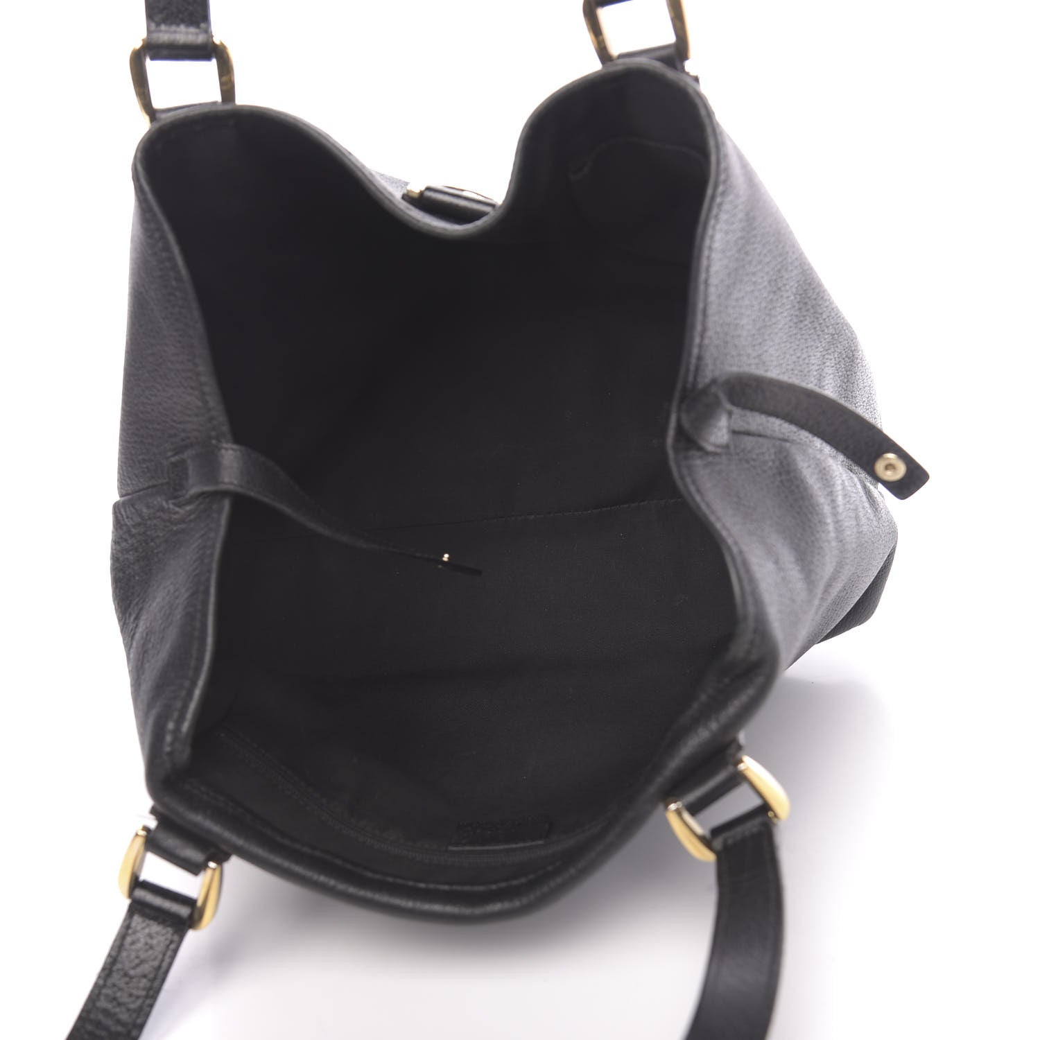 Gucci Calfskin Small D Ring Tote Black 4 of 14