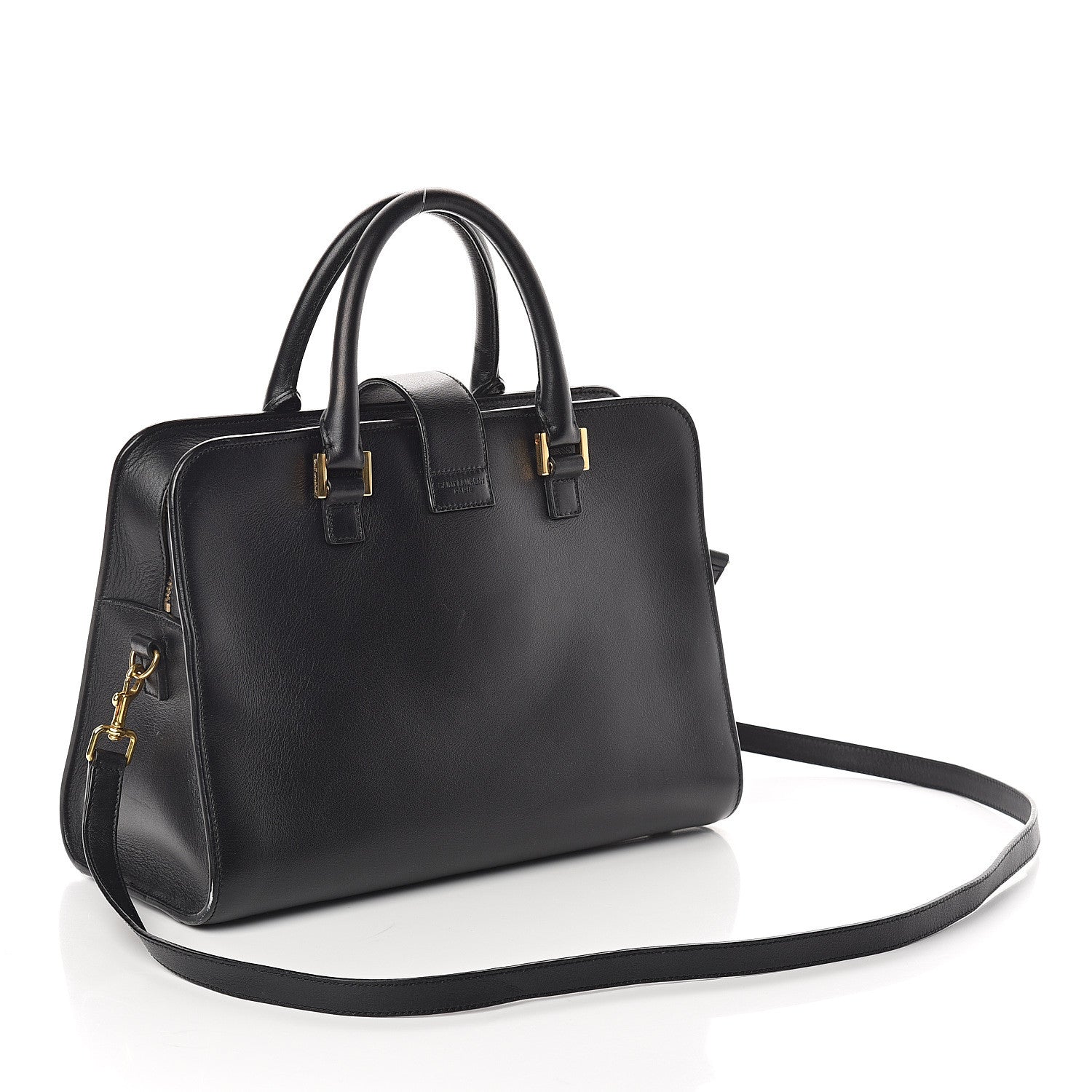 Saint Laurent Calfskin Small Monogram Cabas Black 2 of 8