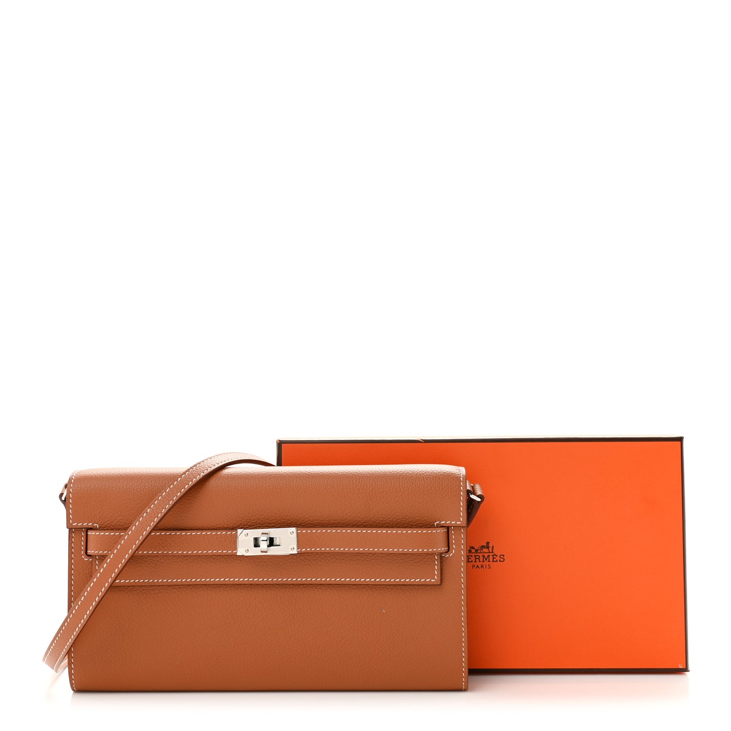 Evercolor Kelly Wallet To Go Gold