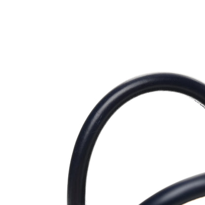 Chanel Glazed Calfskin Chevron Small Bowling Bag Navy 13 of 13