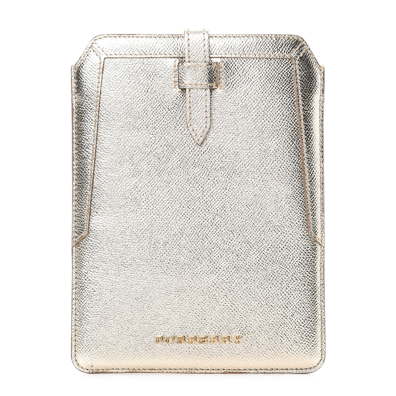 Burberry Metallic London Grainy Calfskin iPad Mini Sleeve Gold 1 of 6