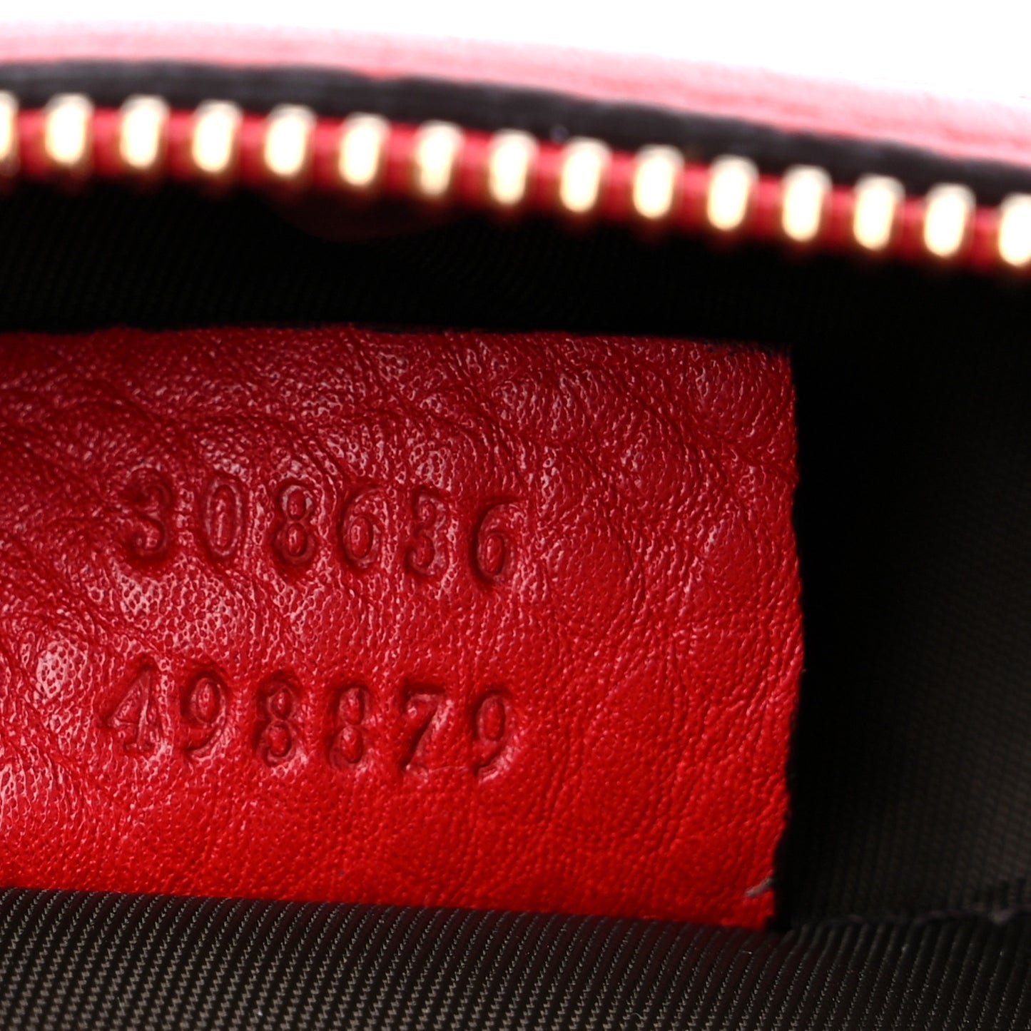Pebbled Calfskin Medium Soho Cosmetic Case Red