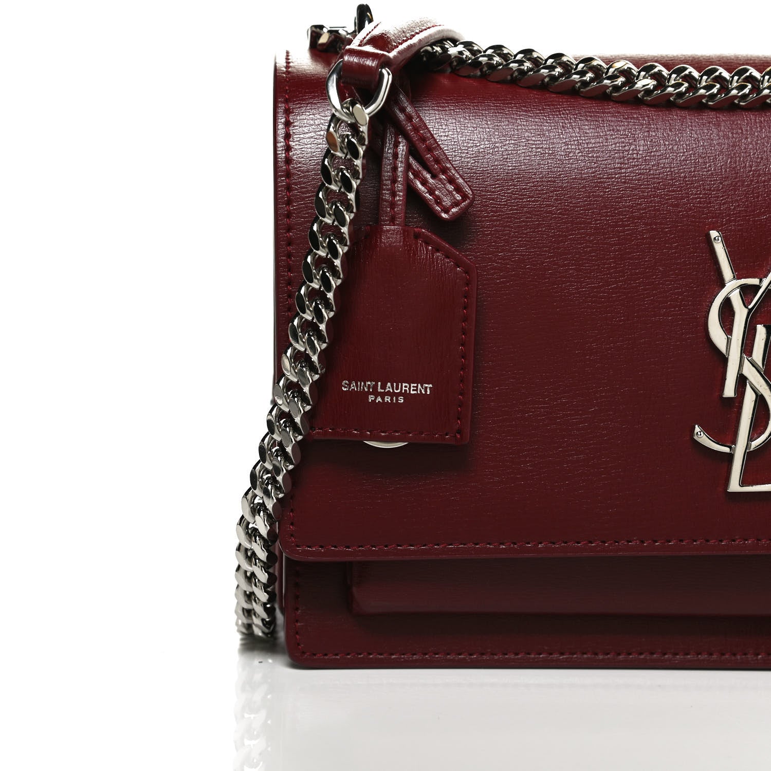 Saint Laurent Calfskin Medium Monogram Sunset Pallisandre 9 of 12