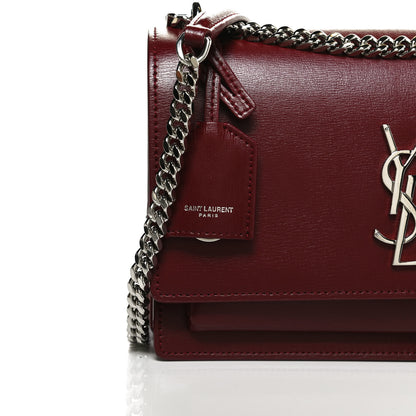 Saint Laurent Calfskin Medium Monogram Sunset Pallisandre 9 of 12
