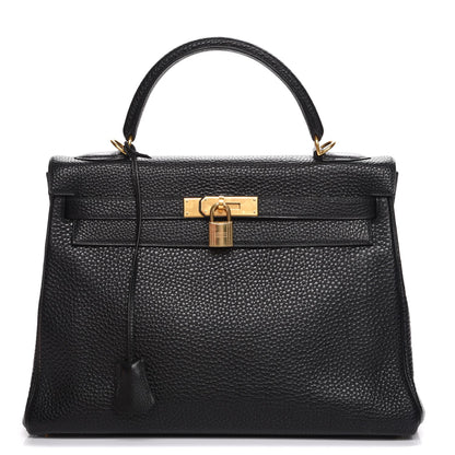Hermes Togo Kelly Retourne 32 Black 1 of 31