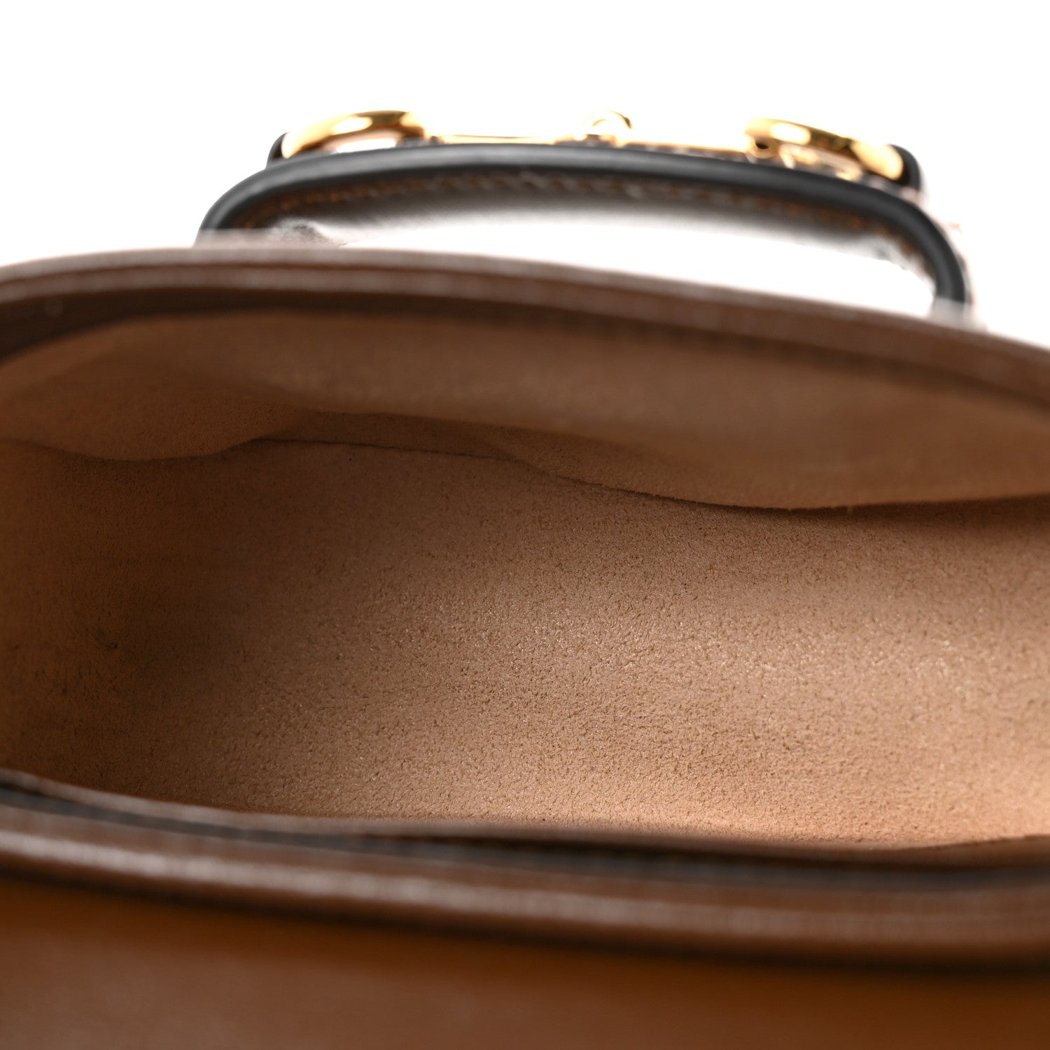 Gucci GG Supreme Monogram Azalea Calfskin Web Horsebit 1955 Wallet On Strap Beige Ebony Brown Sugar 5 of 12