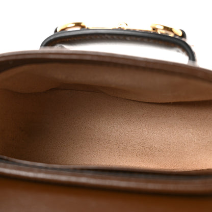 Gucci GG Supreme Monogram Azalea Calfskin Web Horsebit 1955 Wallet On Strap Beige Ebony Brown Sugar 5 of 12
