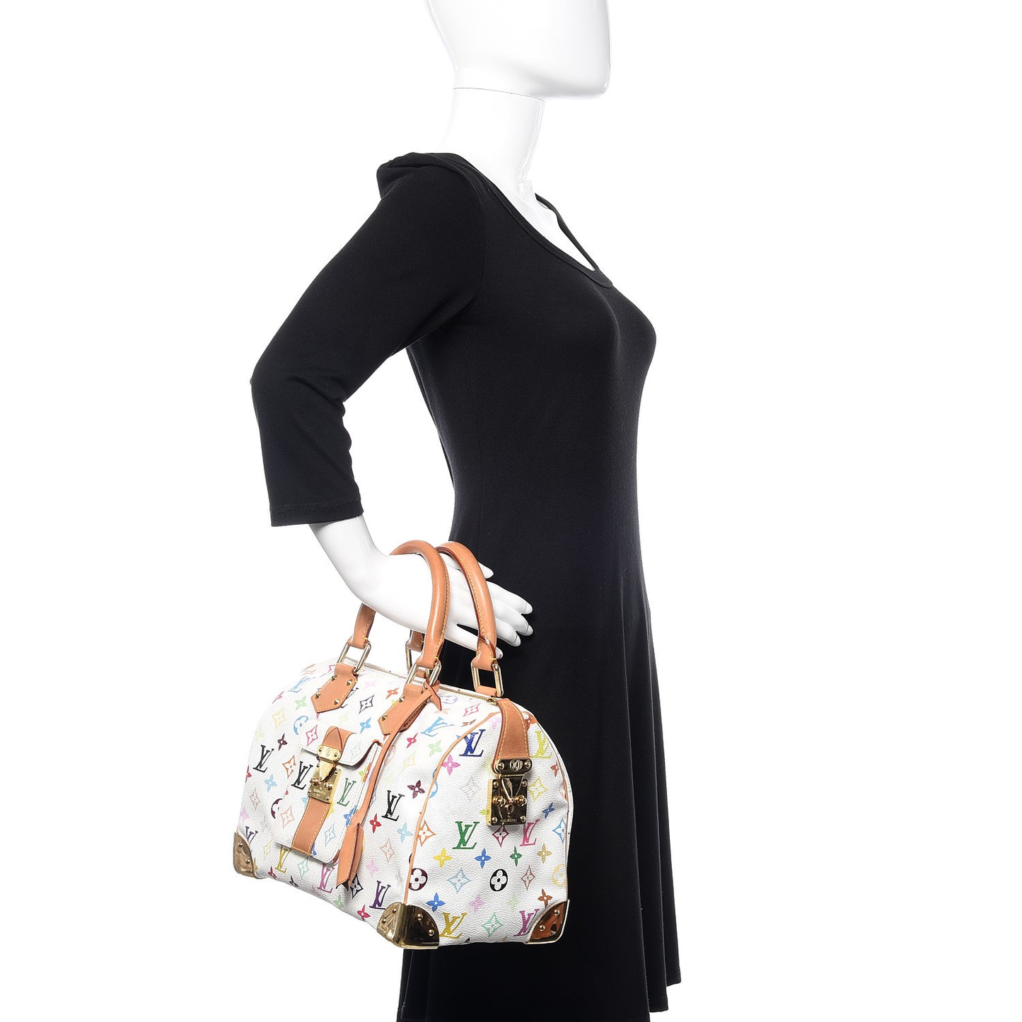 Monogram Multicolor Speedy 30 White