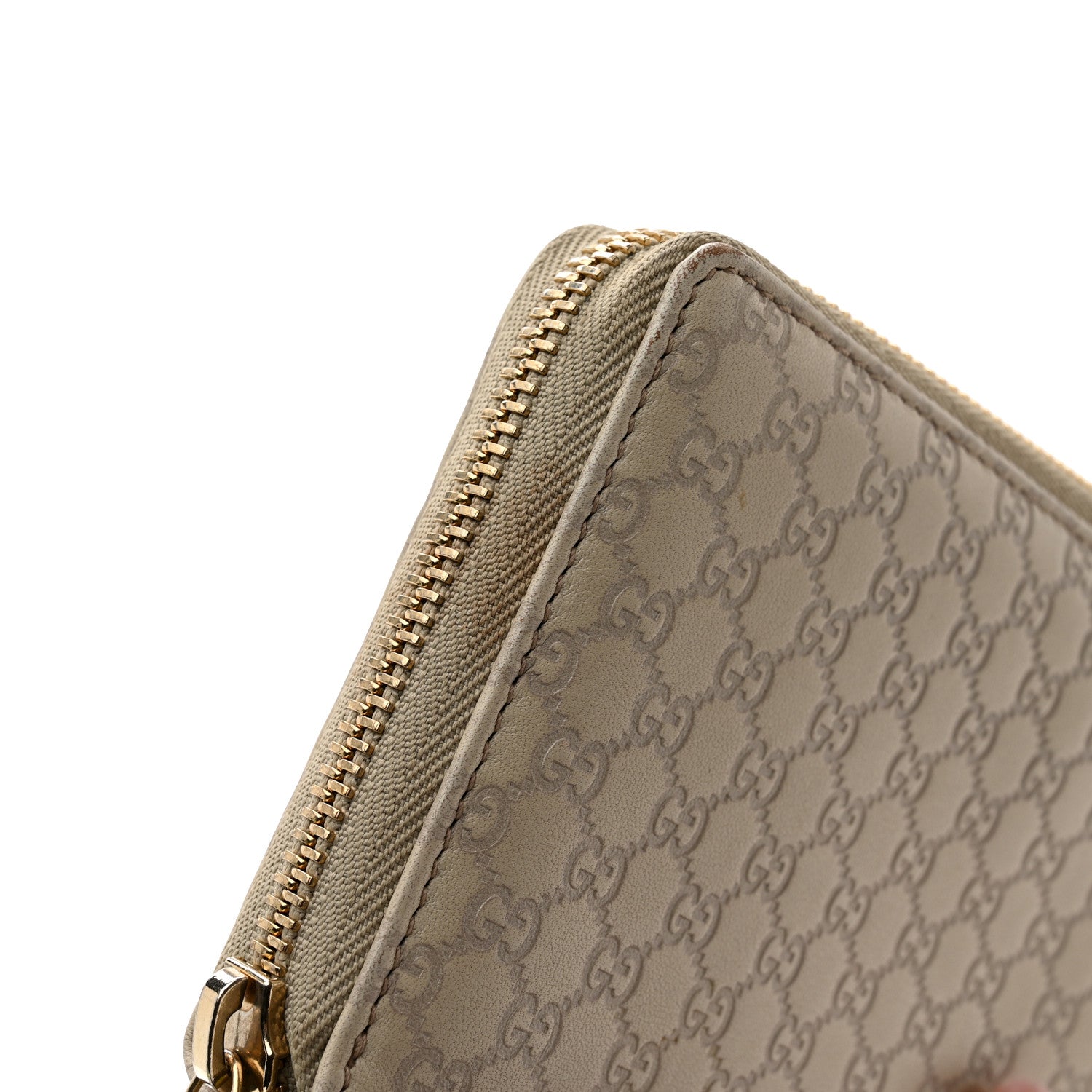 Gucci Microguccissima Nice Zip Around Wallet Off White 11 of 12