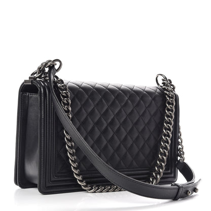 Chanel Calfskin Quilted New Medium Boy Flap Black 3 of 10