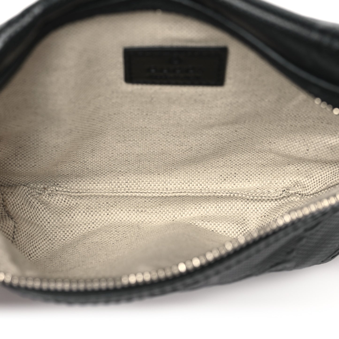 Calfskin GG Tennis Embossed Belt Bag Black