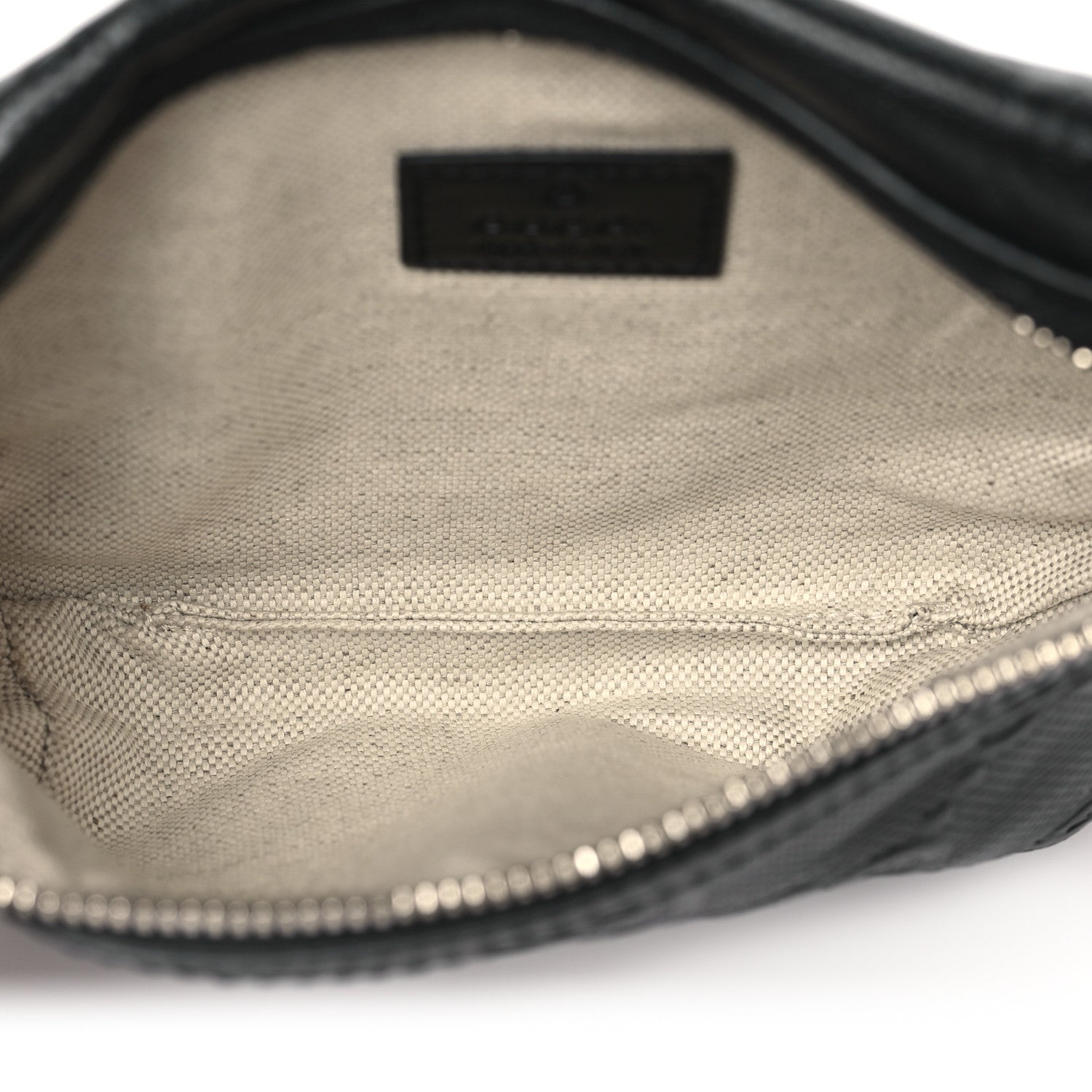 Gucci Calfskin GG Tennis Embossed Belt Bag Black 5 of 11