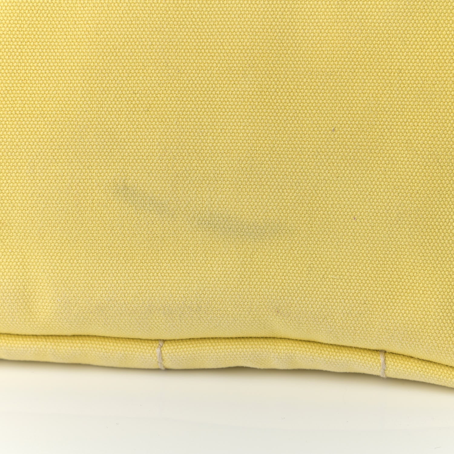 Prada Canvas Canapa Small Logo Tote Yellow 16 of 19