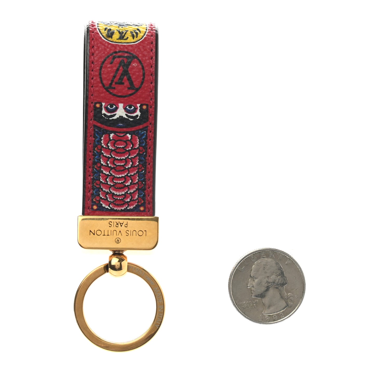 Monogram Illustre Kabuki Dragonne Key Ring