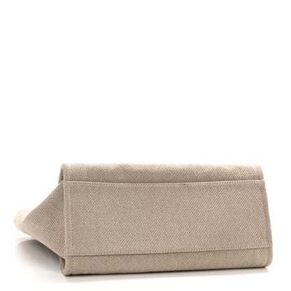 Chanel Mixed Fibers Medium Deauville Tote Beige Black 5 of 11